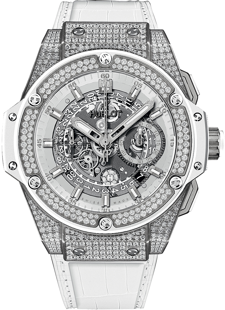 Cheap Hublot King Power Unico Titanium White Pave 701.NE.0127.GR.1704 watches